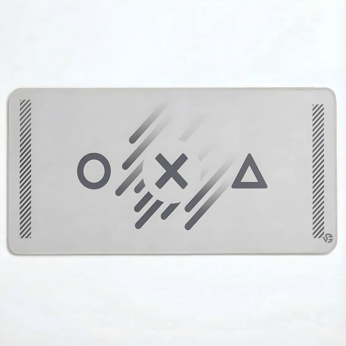 Geometrische Retro Muismat – Wit