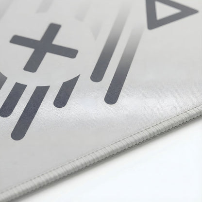 Geometrische Retro Muismat – Wit