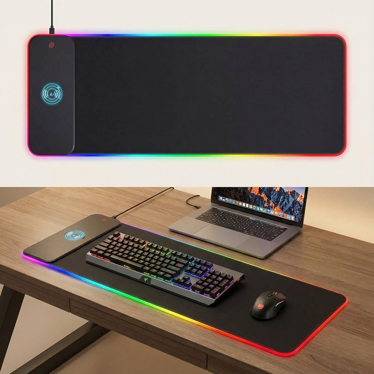 RGB Wireless Charging muismat