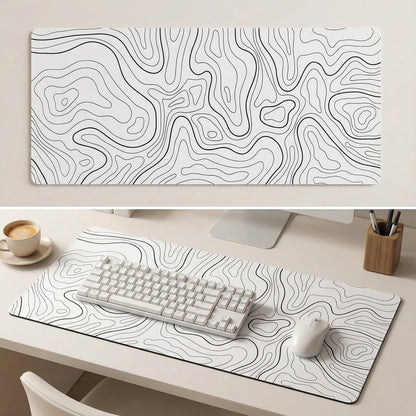 White Topographic muismat